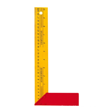 300 Mm Aluminum Yellow Paint Square Ruler